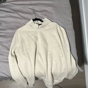 J crew sweater Piqué fleece collared sweatshirt